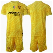 Inter Milan Keeper Uit tenue voor kinderen 2024-25 Korte Mouwen (+ broek)