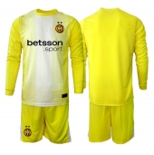 Inter Milan Keeper Uit tenue voor kinderen 2025-26 Lange Mouwen (+ broek)