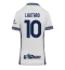 Inter Milan Lautaro Martinez #10 Uit tenue voor Dames 2024-25 Korte Mouwen