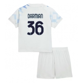 Inter Milan Matteo Darmian #36 Uit tenue voor kinderen 2025-26 Korte Mouwen (+ broek)