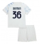 Inter Milan Matteo Darmian #36 Uit tenue voor kinderen 2025-26 Korte Mouwen (+ broek)