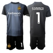 Inter Milan Yann Sommer #1 Keeper Thuis tenue voor kinderen 2025-26 Korte Mouwen (+ broek)