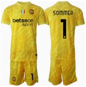 Inter Milan Yann Sommer #1 Keeper Uit tenue voor kinderen 2024-25 Korte Mouwen (+ broek)