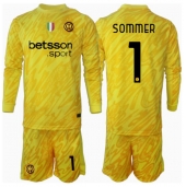 Inter Milan Yann Sommer #1 Keeper Uit tenue voor kinderen 2024-25 Lange Mouwen (+ broek)