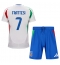 Italië Davide Frattesi #7 Uit tenue voor kinderen EK 2024 Korte Mouwen (+ broek)