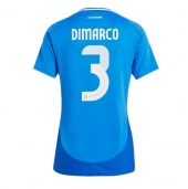 Italië Federico Dimarco #3 Thuis tenue voor Dames EK 2024 Korte Mouwen