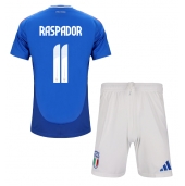 Italië Giacomo Raspadori #11 Thuis tenue voor kinderen EK 2024 Korte Mouwen (+ broek)