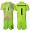 Italië Gianluigi Donnarumma #1 Keeper Thuis tenue voor kinderen EK 2024 Korte Mouwen (+ broek)