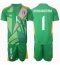 Italië Gianluigi Donnarumma #1 Keeper Uit tenue voor kinderen EK 2024 Korte Mouwen (+ broek)