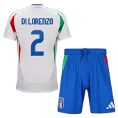 Italië Giovanni Di Lorenzo #2 Uit tenue voor kinderen EK 2024 Korte Mouwen (+ broek)