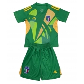 Italië Keeper Uit tenue voor kinderen EK 2024 Korte Mouwen (+ broek)
