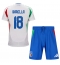 Italië Nicolo Barella #18 Uit tenue voor kinderen EK 2024 Korte Mouwen (+ broek)