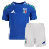 Italië Thuis tenue voor kinderen EK 2024 Korte Mouwen (+ broek)