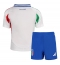 Italië Uit tenue voor kinderen EK 2024 Korte Mouwen (+ broek)