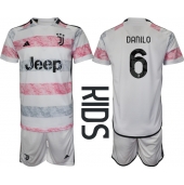 Juventus Danilo Luiz #6 Uit tenue voor kinderen 2023-24 Korte Mouwen (+ broek)