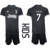 Juventus Federico Chiesa #7 Derde tenue voor kinderen 2023-24 Korte Mouwen (+ broek)