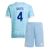 Juventus Federico Gatti #4 Uit tenue voor kinderen 2025-26 Korte Mouwen (+ broek)