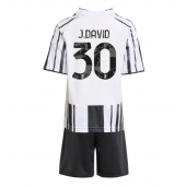 Juventus Jonathan David #30 Thuis tenue voor kinderen 2025-26 Korte Mouwen (+ broek)
