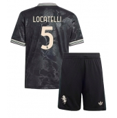 Juventus Manuel Locatelli #5 Derde tenue voor kinderen 2025-26 Korte Mouwen (+ broek)