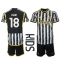 Juventus Moise Kean #18 Thuis tenue voor kinderen 2023-24 Korte Mouwen (+ broek)
