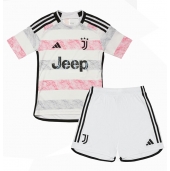 Juventus Uit tenue voor kinderen 2023-24 Korte Mouwen (+ broek)