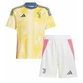 Juventus Uit tenue voor kinderen 2024-25 Korte Mouwen (+ broek)