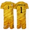 Kroatië Dominik Livakovic #1 Keeper Thuis tenue voor kinderen EK 2024 Korte Mouwen (+ broek)