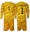 Kroatië Dominik Livakovic #1 Keeper Thuis tenue voor kinderen EK 2024 Lange Mouwen (+ broek)