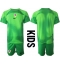 Kroatië Keeper Thuis tenue voor kinderen WK 2022 Korte Mouwen (+ broek)