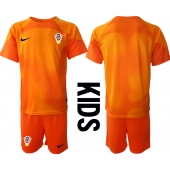 Kroatië Keeper Uit tenue voor kinderen WK 2022 Korte Mouwen (+ broek)