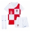 Kroatië Luka Modric #10 Thuis tenue voor kinderen EK 2024 Korte Mouwen (+ broek)