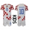 Kroatië Luka Modric #10 Thuis tenue voor kinderen WK 2022 Korte Mouwen (+ broek)