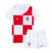 Kroatië Thuis tenue voor kinderen EK 2024 Korte Mouwen (+ broek)
