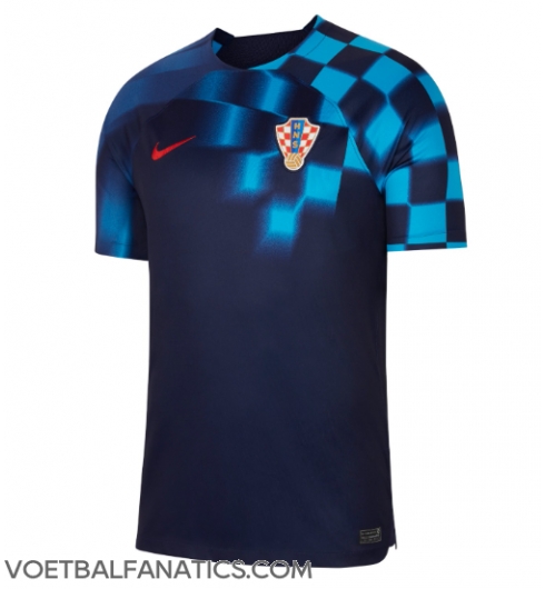 Kroatië Uit tenue WK 2022 Korte Mouwen