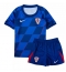 Kroatië Uit tenue voor kinderen EK 2024 Korte Mouwen (+ broek)