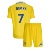 Leeds United Daniel James #7 Uit tenue voor kinderen 2024-25 Korte Mouwen (+ broek)