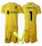 Liverpool Alisson Becker #1 Keeper Derde tenue voor kinderen 2024-25 Korte Mouwen (+ broek)
