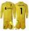 Liverpool Alisson Becker #1 Keeper Derde tenue voor kinderen 2024-25 Lange Mouwen (+ broek)