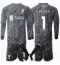 Liverpool Alisson Becker #1 Keeper Thuis tenue voor kinderen 2024-25 Lange Mouwen (+ broek)