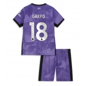 Liverpool Cody Gakpo #18 Derde tenue voor kinderen 2023-24 Korte Mouwen (+ broek)
