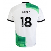 Liverpool Cody Gakpo #18 Uit tenue 2023-24 Korte Mouwen