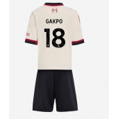 Liverpool Cody Gakpo #18 Uit tenue voor kinderen 2025-26 Korte Mouwen (+ broek)