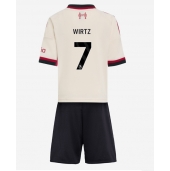 Liverpool Florian Wirtz #7 Uit tenue voor kinderen 2025-26 Korte Mouwen (+ broek)