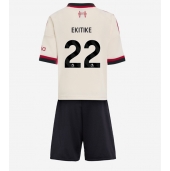 Liverpool Hugo Ekitike #22 Uit tenue voor kinderen 2025-26 Korte Mouwen (+ broek)