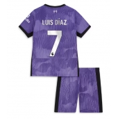 Liverpool Luis Diaz #7 Derde tenue voor kinderen 2023-24 Korte Mouwen (+ broek)
