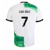 Liverpool Luis Diaz #7 Uit tenue 2023-24 Korte Mouwen