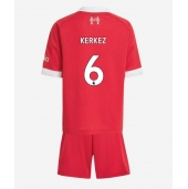 Liverpool Milos Kerkez #6 Thuis tenue voor kinderen 2025-26 Korte Mouwen (+ broek)