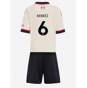Liverpool Milos Kerkez #6 Uit tenue voor kinderen 2025-26 Korte Mouwen (+ broek)