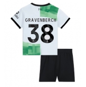 Liverpool Ryan Gravenberch #38 Uit tenue voor kinderen 2023-24 Korte Mouwen (+ broek)
