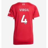 Liverpool Virgil van Dijk #4 Thuis tenue voor Dames 2025-26 Korte Mouwen